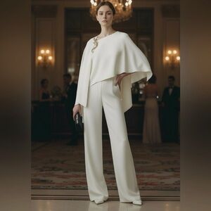 Ralph Lauren Purple Label Cyrene Ivory Jumpsuit NWT